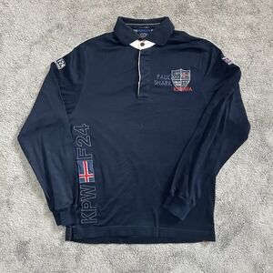 Paul & Shark Yachting Polo Shirt Mens M Medium Navy Blue KIPAWA OSLO 1938